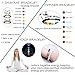 Jstyle 12Pcs Lava Bead Bracelet for Women Men Essential Oil Beads Chakra Yoga Bracelets Set