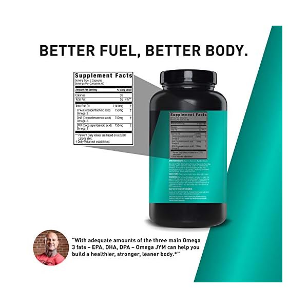 Omega JYM Fish Oil 2800mg, High Potency Omega 3, EPA, DHA, DPA for