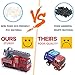 SunbriloStore Die-cast Fire Truck Engine Vehicle Toy Set, Pull Back Car Mini Firetruck Rescue Emergency Fire Truck Toy Set, Extending Ladder Truck Firefighter Car for Cake Toppers (Fire Truck)