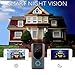Wireless Doorbell Smart Door Bells Home Security Bell Camera with Battery, Real-Time Video and Two-Way Night Vision PIR Motion Detection（720P）