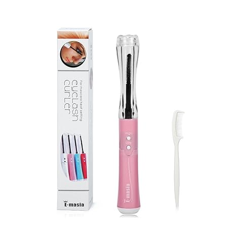 Thermo Wimpernformer, Elektrisch Beheizte Wimpernbürste 360 ° drehbare Langlebig Wimper für Geschwungene Wimpern Schmerzfreie