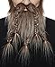 Mustaches Self Adhesive, Novelty, Viking Dwarf Fake Beard, False Facial Hair, Costume Accessory for Adults, Brown with Gray Color