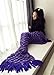 Handmade Mermaid Tail Blanket Crochet , Ibaby888 All Seasons Warm Knitted Bed Blanket Sofa Quilt Living Room Sleeping Bag for Kids and Adults(72.8