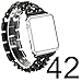 For Apple Watch Band, Wearlizer Stainless Steel Watch Band Replacement Strap for Both Apple Watch Series 1 and Series 2 - 42mm Black