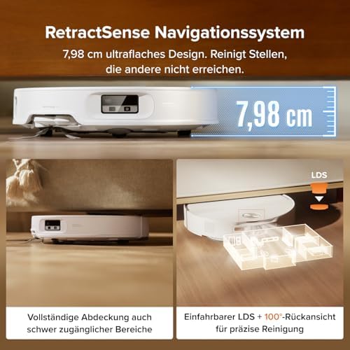 Qrevo Edge 2 Saugroboter mit Wischfunktion, 25.000Pa Saugkraft