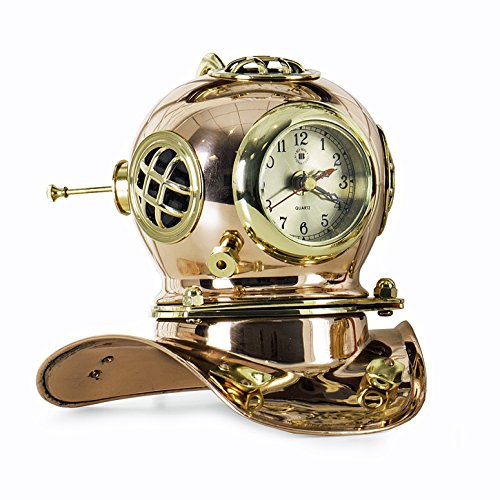 Desk Clocks Diving Helmet Quartz Desk Clock Divers Helmet Clock