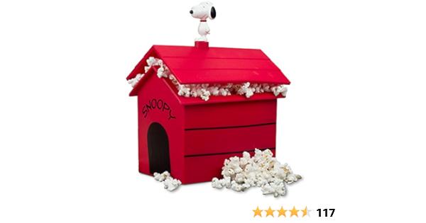 Amazon Com Smart Planet Dog House Snoopy S Silicone Microwave Popcorn Maker Red Home Kitchen
