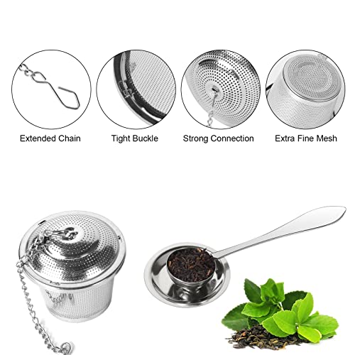 Numola Tea Infuser for Loose Tea, Loose Leaf Tea Infusers Set, Fine Mesh Tea Steeper with Spoon