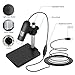 USB 2.0 Digital Microscope, DEPSTECH 1 to 1200X Magnification Endoscope, 5X Zoom Mini Inspection Camera with 8 Adjustable LED Lights, Working with Win7/8