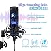 USB Podcast Microphone Kit, NASUM 192KHZ/24BIT Plug & Play Condenser Microphone with Sound Card, Volume Knob and LED Ring Light for Gaming, Recording, Voiceover, and YouTube