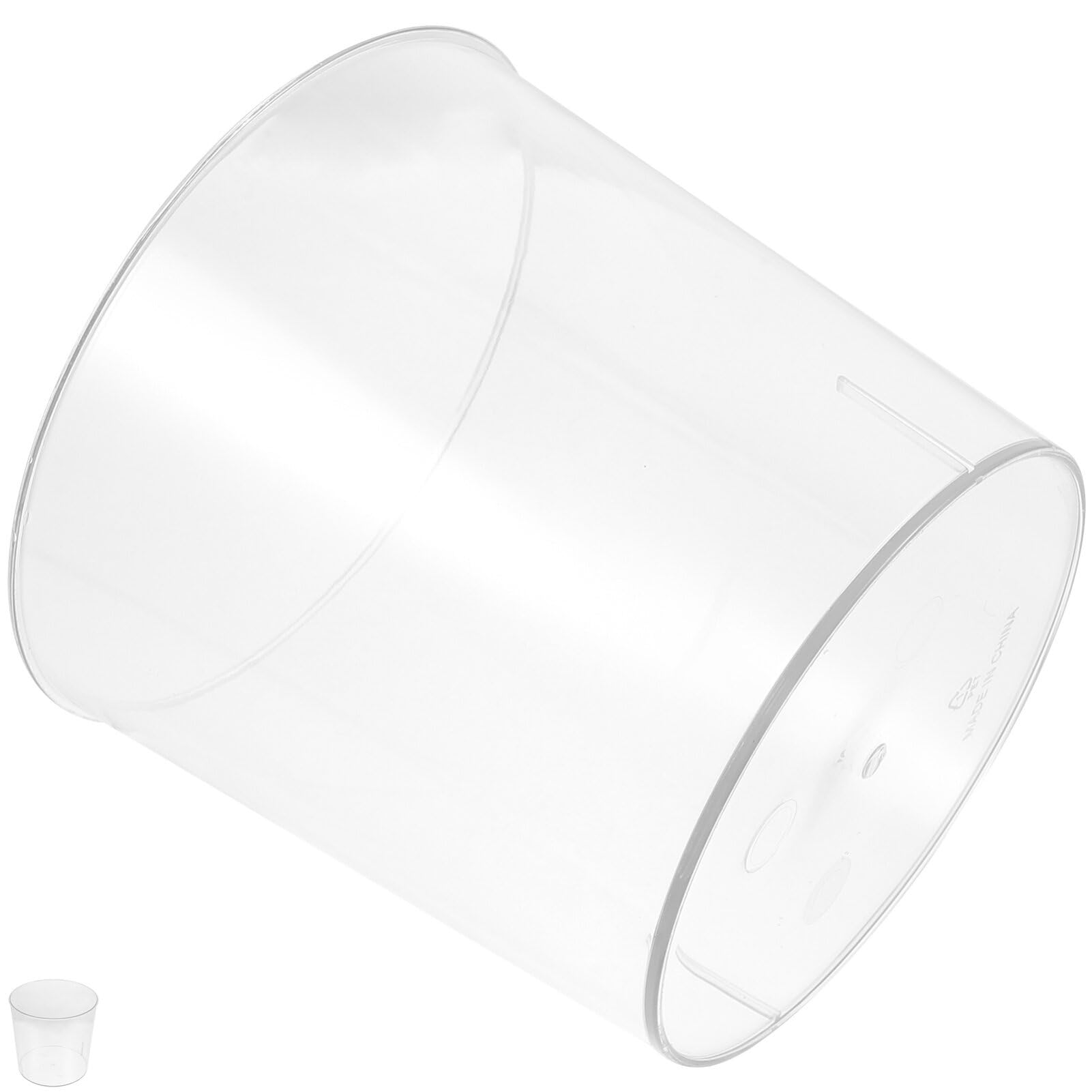 MAGICLULU Transparent Anti-fall Flower Vase Small Container for Flower Arranging and Decorative Plants Multifunctional Storage Bucket for Home and Office