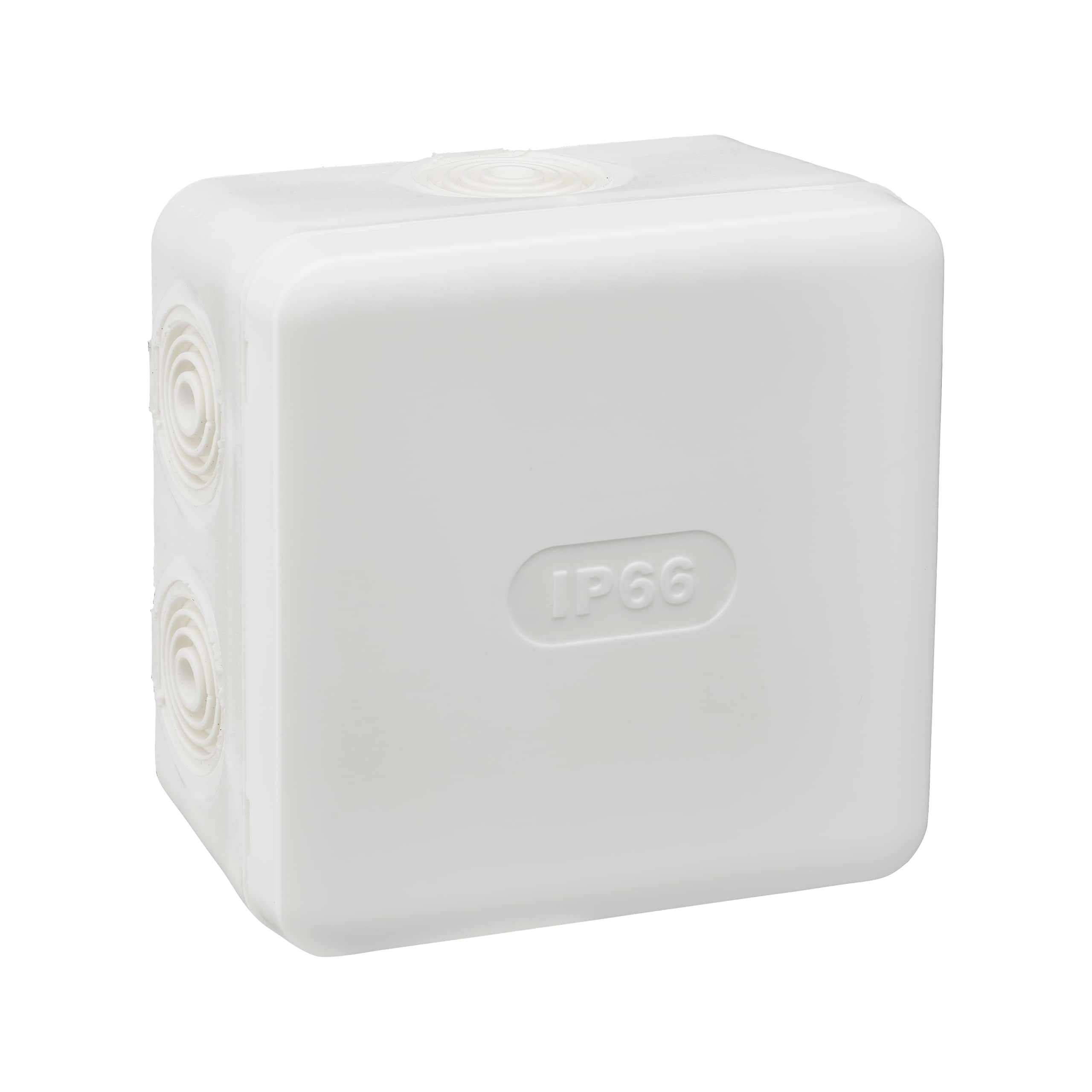 DEBFLEX 718245 Waterproof Junction Box IP66 85 x 85 / P50 White