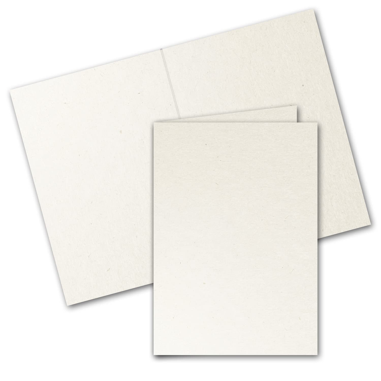 ARTOZ 50x Double Cards DIN B6 Colour: Tortilla (Cream/Eggshell) 12.0 x 16.9 cm Portrait Double Greenline Series