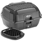 GIVI B45B+ 45L Black Motorcycle Luggage Box Cover with Monolock Plate Universal Backrest