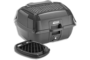 GIVI B45B+ 45L Black Motorcycle Luggage Box Cover with Monolock Plate Universal Backrest