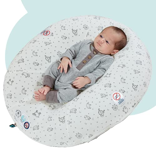 hiccapop Peanut Inflatable Portable Baby Lounger for Newborn Baby