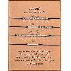 JoycuFF Family Bracelets Father Mother Daughter Son