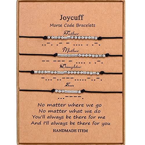 JoycuFF Family Bracelets Father Mother Daughter Son