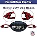 Pets First NFL New England Patriots Football Dog Toy, Tough Quality Nylon Materials, Strong Pull Ropes, Inner Squeaker, NFL Team Color