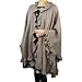 Luxury Women Ruffle Edge Poncho Knitted Shawl Premium Lady Soft Knit Cape