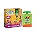 GoGo squeeZ fruit & veggieZ, Apple Carrot Mixed Berry, 3.2 Ounce (4 Pouches), Gluten Free, Vegan Friendly, Unsweetened, Recloseable, BPA Free Pouches