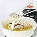 ECALOO Fine Mesh Skimmer Spoon, Strainless Steel Pot Fat Skimmer, Food Strainer for Grease, Gravy and Foam