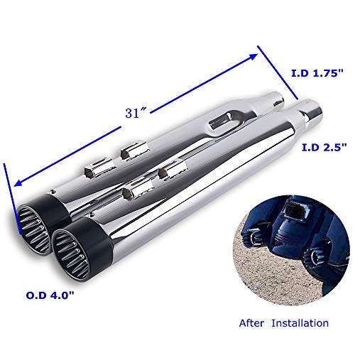 SHARKROAD “No Baffle Inside” Super Loud Version 20172021 Chrome 4