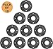 1inch Flange Black Malleable Iron Floor Pipe Fittings for Industrial Pipe Furniture & DIY Décor [ Pack of 10]