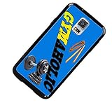 Gymaholic with Blue Background Custom Plastic Case By S and S Accessories(TM) for Samsung Galaxy S5 Mini