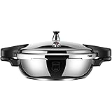 Pressure Cooker, 1.8L Dual Handle 80 KPA 304Stainless Steel Mini Pressure Cooker with Auto Pressure Detection Protection, Kit