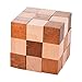 Twister.CK Snake Cube:Handmade & Organic Serpent Cube 3D Brain Teaser Wooden Puzzle,Twisting Snake Puzzle,Wooden Puzzle Snake Cube,Classic Brain Teaser Puzzle for Kids Boys/ Girls /Adults.