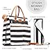 QAQADU Diaper Bag - Changing Pad & Stroller Straps - for Boys and Girls - Unisex Tote Bag - Fashionable Mommy Organizer - Nappy Pockets for Diapers, Wipes and Bottles - Great Gift for Mom