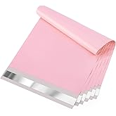 Metronic Poly Mailers 9x12 200 Pack, Strong Adhesive Shipping Bags for Clothing, Waterproof and Tear-Proof Shipping Envelopes, Small Mailers Poly Bags Packaging Bags in Light Pink