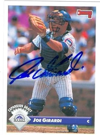 joe girardi autographed baseball