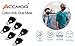 Accmor 6 Pack Black Anti-Dust Cotton Mouth Face Masks, Washable Mouth Cover for Man and Woman Halloween