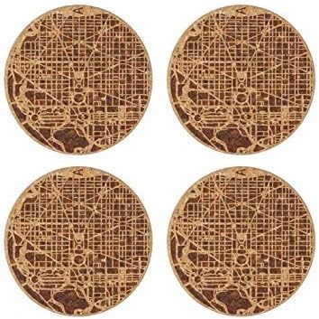 Aminimal Urban Gridded Coaster Washington DC