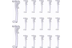 Valance Clips 20pcs 2-1/2'', Clear Plastic Hidden Clip for Horizontal Blinds Valance Retainer Holder