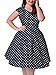 Nemidor Women's 1950s Style Polka Dot Pattern Vintage Plus Size Swing Dresss
