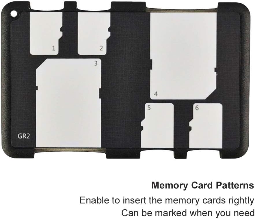 JJC Memory Card Case Portable Slim Holder Storage for 2 SD Cards + 4 Micro SD Cards, per 2 SD + 4 MSD - Image 4