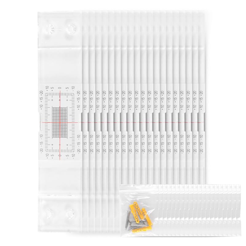 Crack Monitoring Record, 20pcs Corner Tell-Tale Monitor, Tell-Tale Crack Monitor for The Standard, Crack Measure and Record Instrument