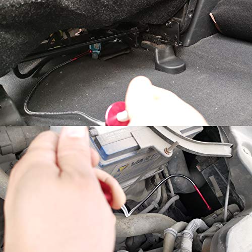 VASTOOLS Flexible Claw Pickup Tool with Magnet/28", 2-in-1 Magnetic Pickup Tool, 4-Finger Claw, Rustless Flexible and Stiff Shaft, User-friendly, Versatile