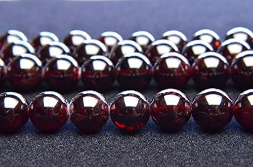 Garnet 10mm Gemstone Loose Beads For Jewelry Making Wholesale Handmade DIY One Strand 15" by Dreamstone beads