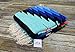 Open Road Goods Mexican Diamond Pattern XL Yoga Blanket - Thick Serape with Stripes - Mint