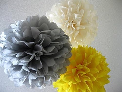 Furuix Yellow Grey Elephant Baby Shower Decorations Gray and