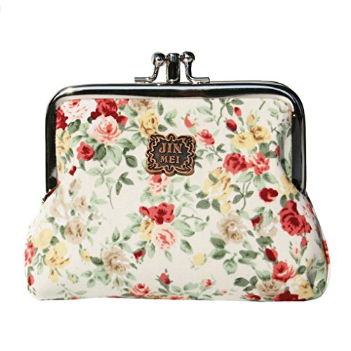 Cute Classic Floral Exquisite Buckle Coin Purse (002)