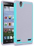 ZTE Lever Case, LK [Shock Absorption ] Impact Resistant Hybrid Dual Layer Armor Defender Protective Case Cover for ZTE Lever LTE (Mint)
