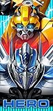 Transformers Moving Parts Beach Towel measures 28 x 58 inches