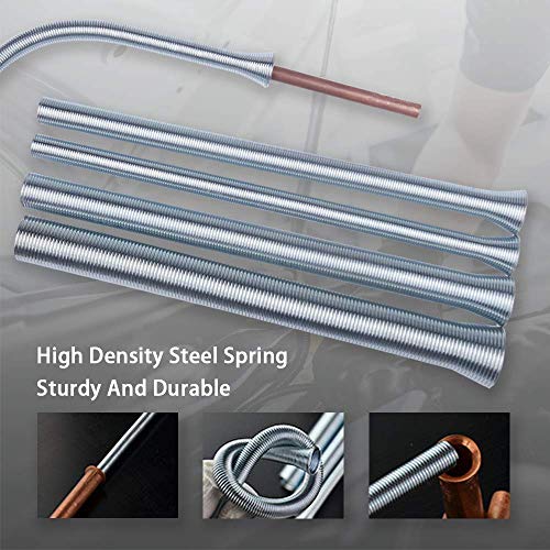 Wostore Spring Tubing Benders Kit for Pipe O.D. 1/4, 5/16, 3/8, 1/2