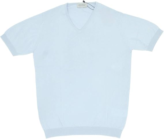 Amazon ジョンスメドレー John Smedley 半袖サマーニット メンズ コットンニット コーストブルー Braedon ブレイドン Lサイズ 並行輸入品 セーター 通販