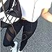 New Women's Mesh Panels Stretchy Workout Sports Gym Yoga Leggings Ninth Pants (Large)